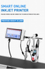 Automatic Batch Code Expiry Date Batch Qr Logo Online Tij Inkjet Printer Coding Machine for Tissue Plastic Bags Carton Packaging