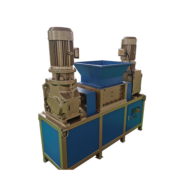 Industrial Double Shaft Shredder Crusher Machine for Waste Recycling Plastic Bottle Rubber PCB Cardboard