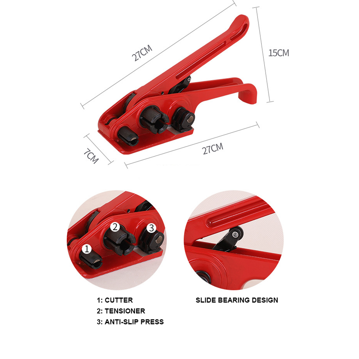 Manual Plastic PET Strapping Machine for Packaging Tensioner Tool