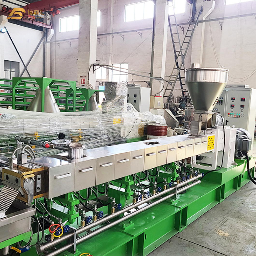 PVC/PP/PE/EVA/PLC/HDPE Plastic Extruder Granulator Air Cooling Pelletizer