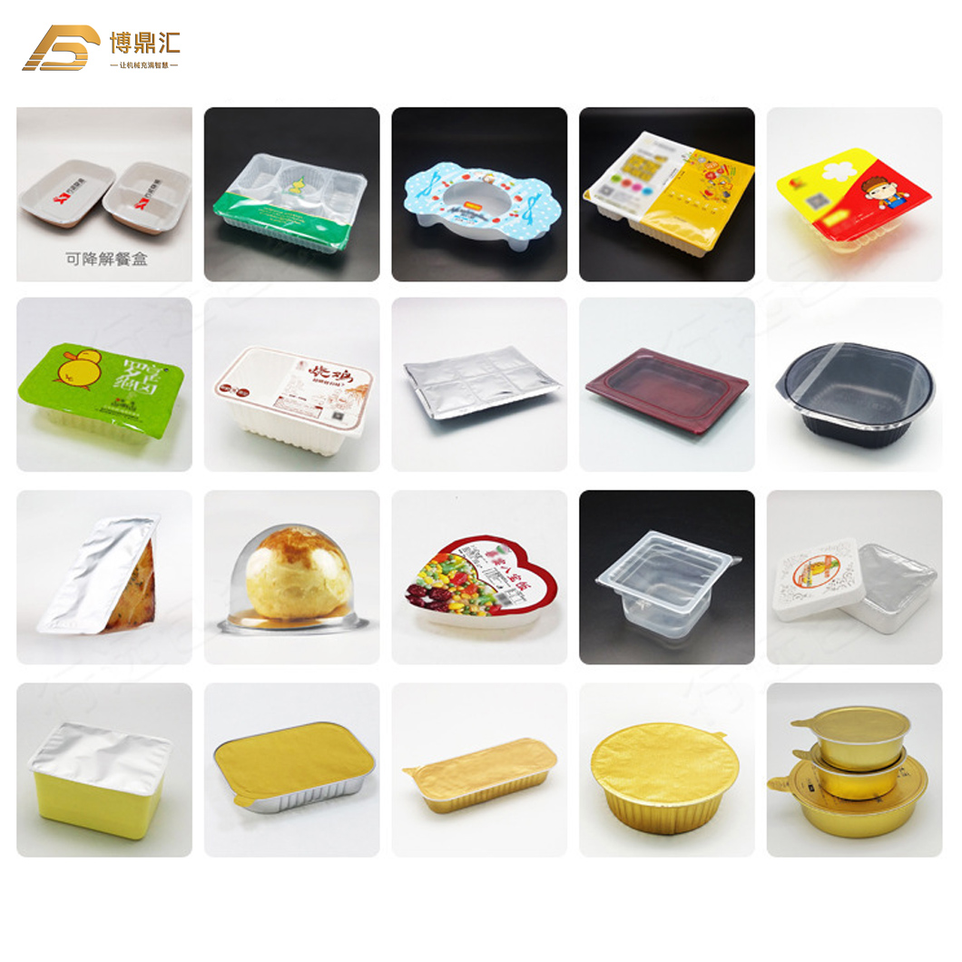 Semi Automatic Manual Plastic Map Tray Cup Sealing Yogurt Salad Fast Food Ready Made Meal Packing Machine Sealer