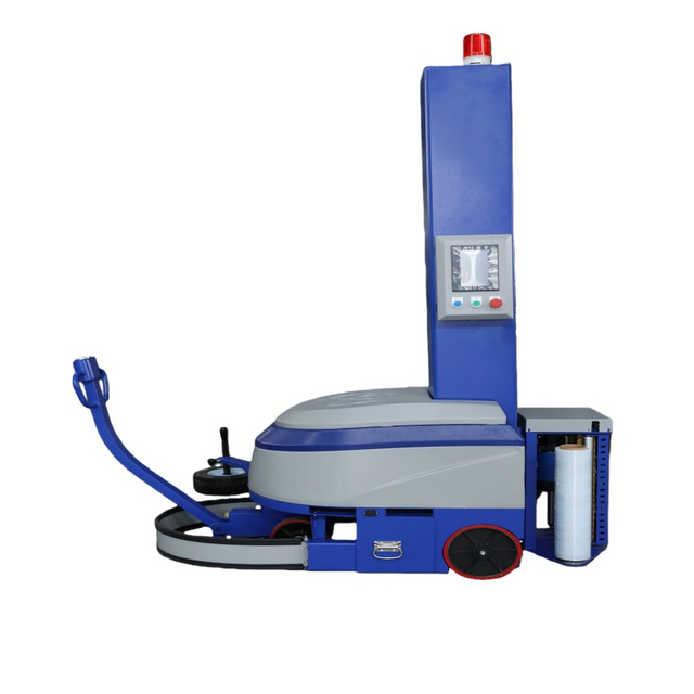 Temporary operation area abnormal dispersed goods removable Self-propelled wrapping machine 