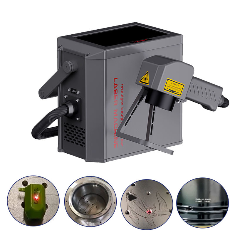 Good Price Handheld Portable Mini 20W 30W 50W Small Fiber Laser Printer Making Machine for Metal Resin Tires