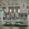  Dual Station Semi-Automatic Powder Filling Packaging Sewing Machine for Flour Starch Cornmeal PE Woven Bag 2.5kg 5kg 10kg 25kg