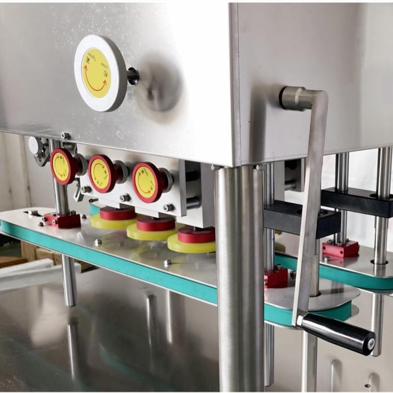 Automatic Bottle Cap Screw Spindle 6-Wheel Desktop Capping Filling Liquid Capper Machine