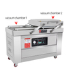 Automatic Double Chamber Vacuum Packing Machine for Coffee Pork Beef Bean Bag Rice Vegetable Bread Fish Seafood