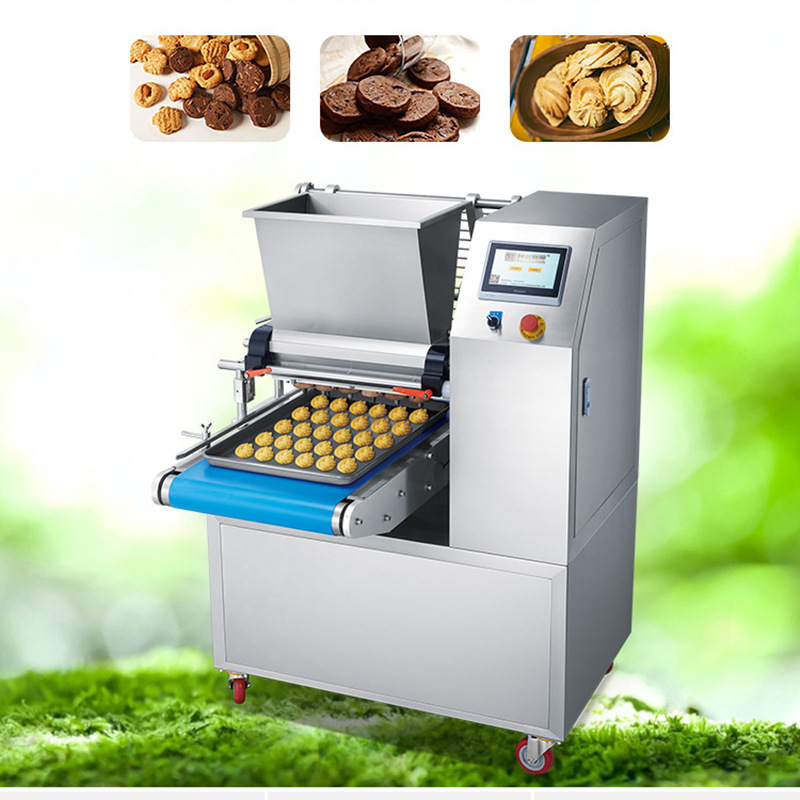 High Efficiency Fully Automatic Compact Design Soft Jenny Biscuit Cookie Chocolate Making Machine for Small Commercial Kitchens Home Baking Rooms