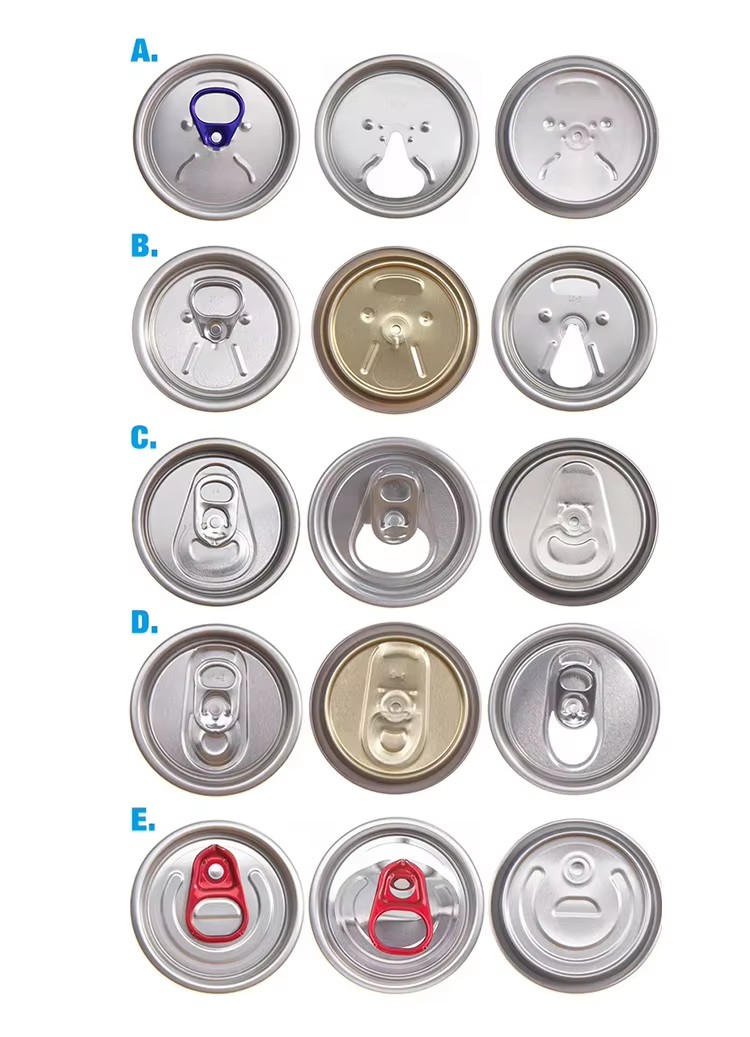 Durable Easy Pull Ring Aluminum Can Lids Cover for Soda Beer Pet Food