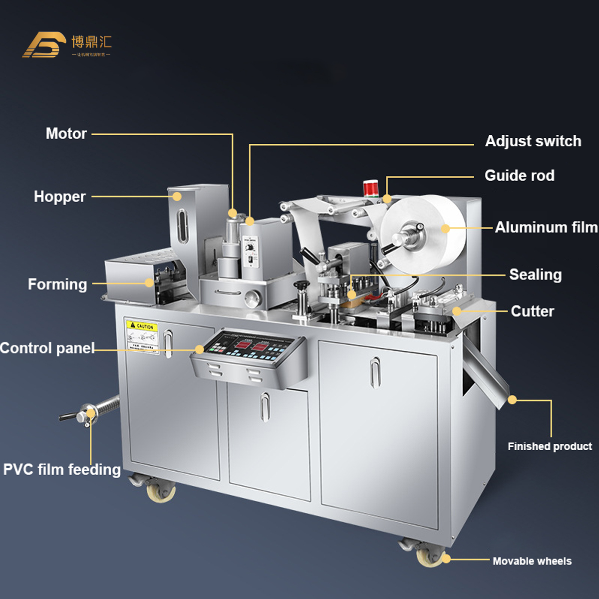 Automatic Alu Blister Tablets Packaging Machine 