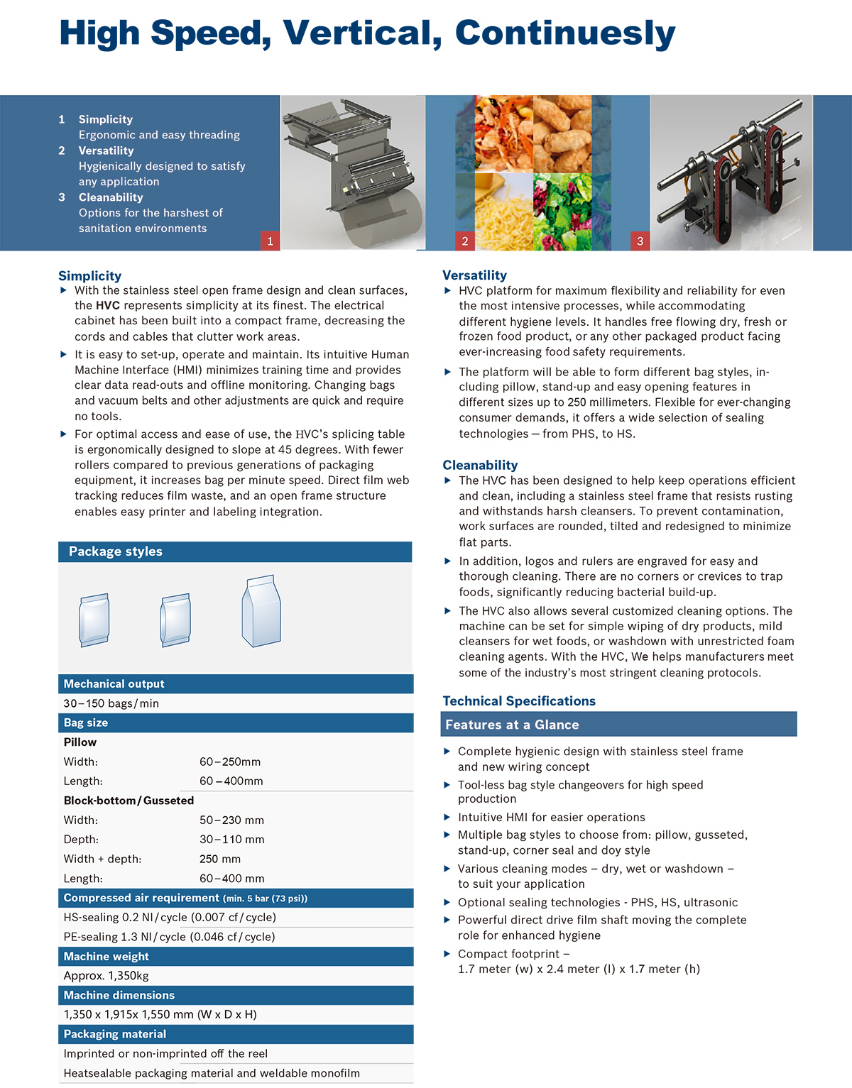 BDH High-Speed Vertical Form Fill Seal Machine