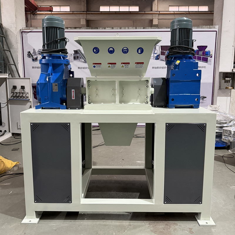 Industrial Double Shaft Shredder Crusher Machine for Waste Recycling Plastic Bottle Rubber PCB Cardboard