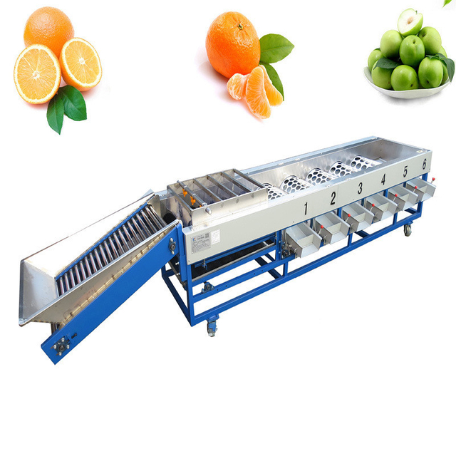 Industrial Automatic Electric Vegetable and Fruit Wash Cleaning and Size Sorting Wax Machine for Orange Lemon Banana Kiwi
