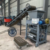 Semi-Automatic Manual Concrete Brick Cement Hollow Block Forming Making Machinery