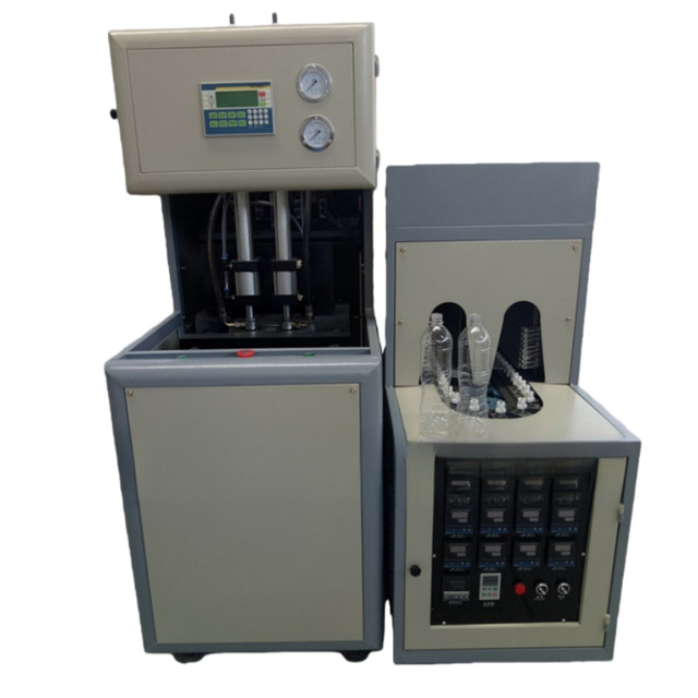 Semi-automatic beverage milk medicinal liquid bottle blow modling machine 