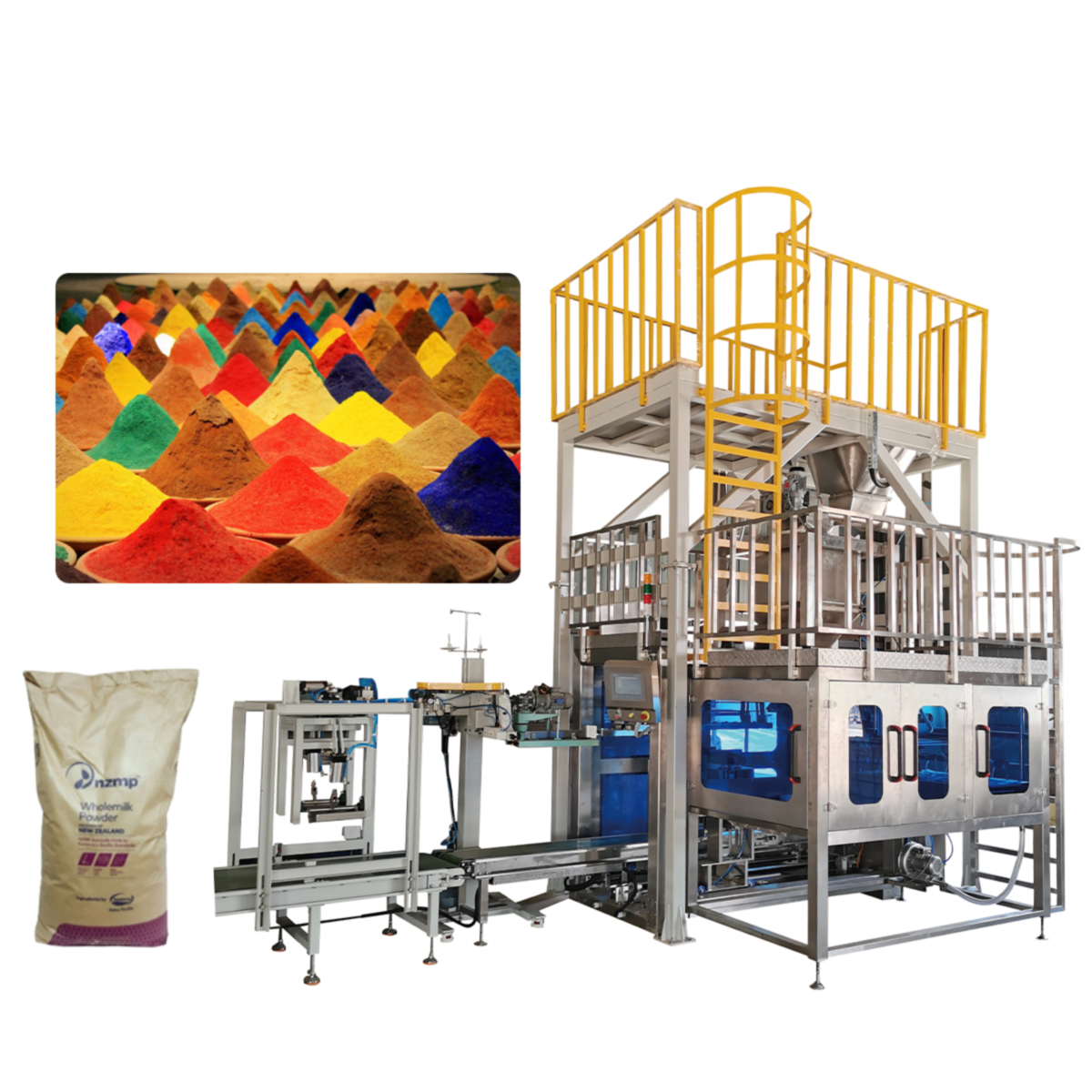 Fully automatic double Helix Powder Packaging machine DC-S25-SJ-1