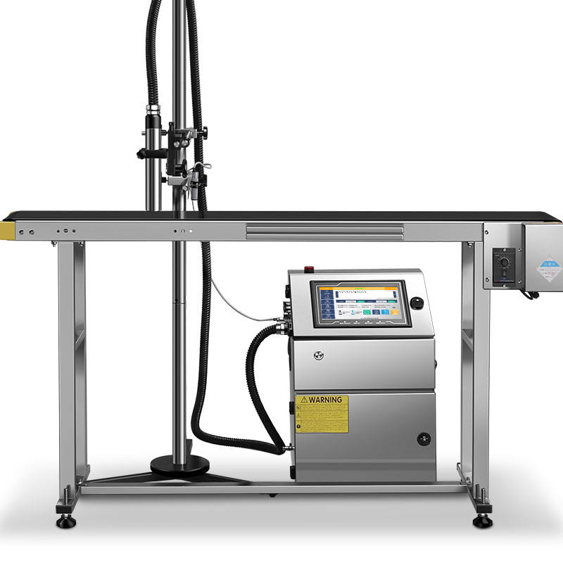 Automatic Industrial Touchscreen Inkjet Printer Small Character Cij Coding Marking Machine for Online Barcode Date Printing 