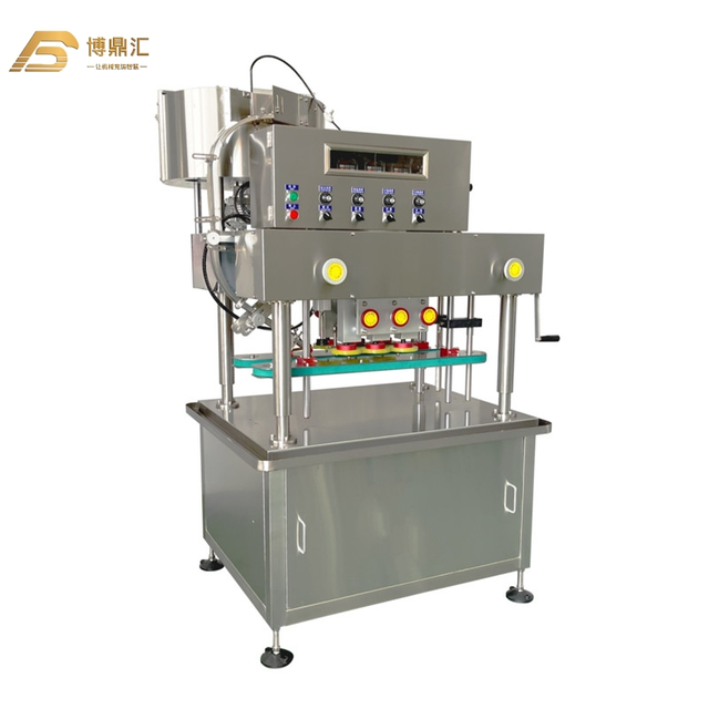 Automatic Bottle Cap Screw Spindle 6-Wheel Desktop Capping Filling Liquid Capper Machine