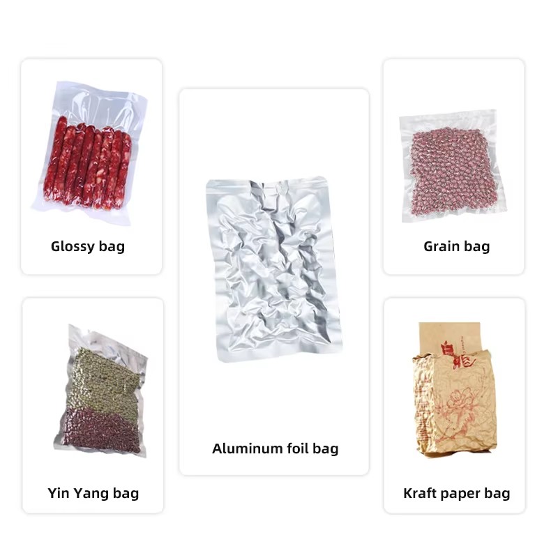 Automatic Double Chamber Vacuum Packing Machine for Coffee Pork Beef Bean Bag Rice Vegetable Bread Fish Seafood