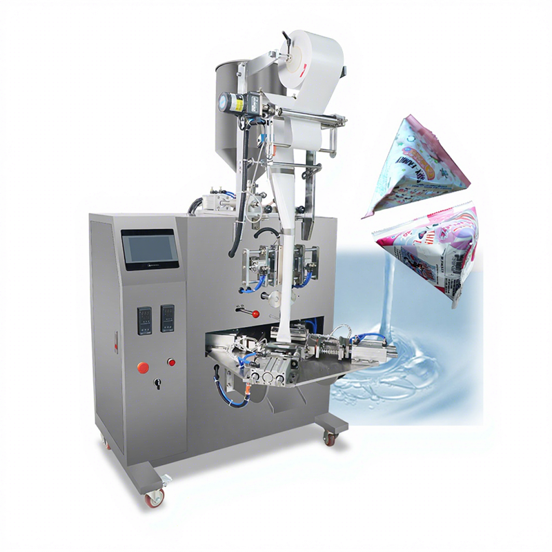 Fruit Juice Ketchup Red Ginseng Syrup Concentrated Triangle Pouch Packing Machine for Powder Spice Coffee Beverages Foods