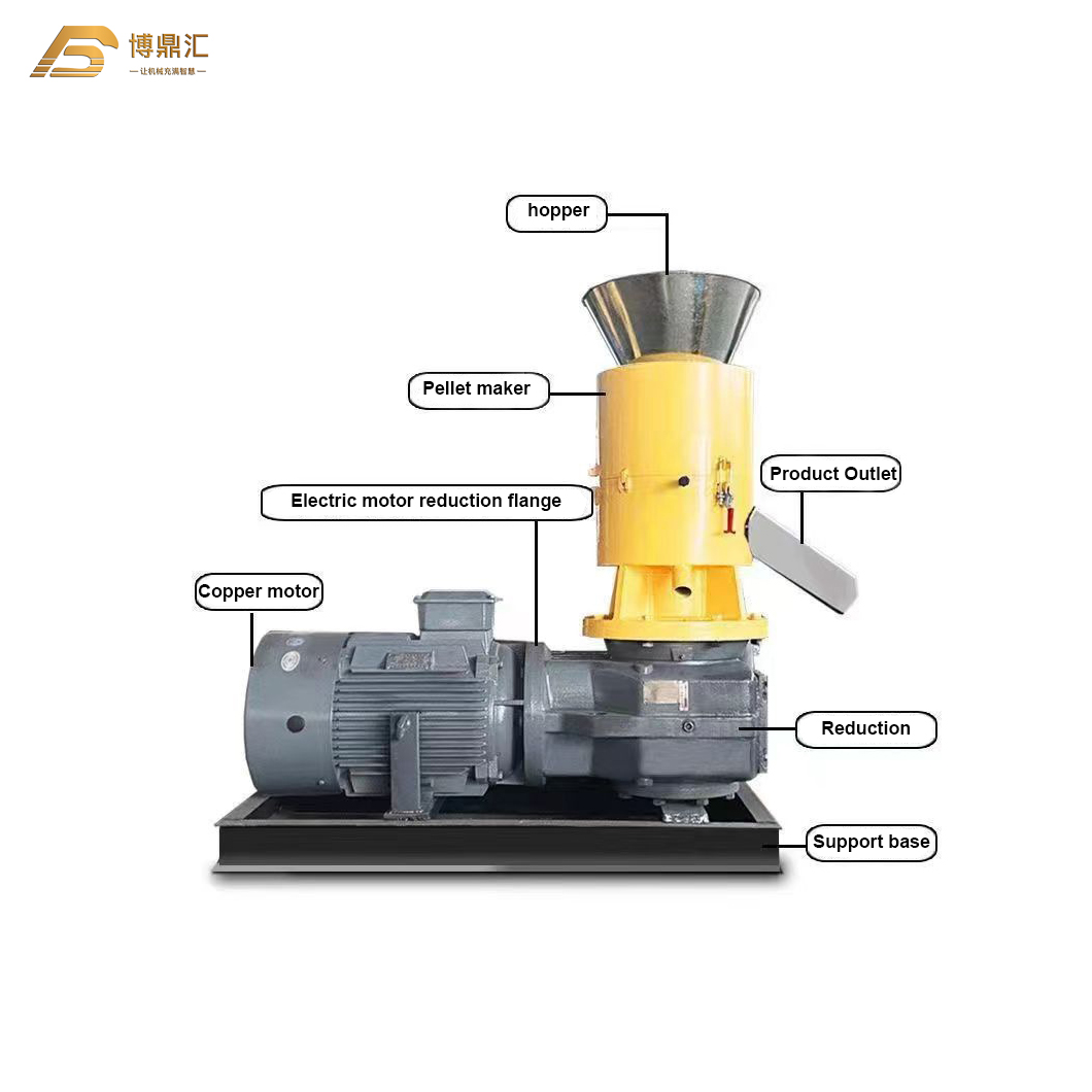 Biomass Wood Straw Leaf Pellet Making Mill Machine