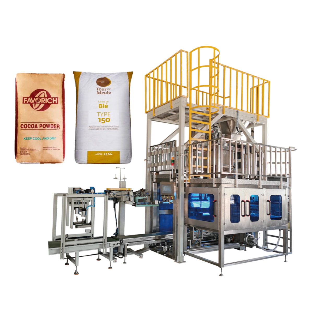 Fully automatic double Helix Powder Packaging machine DC-S25-SJ-1