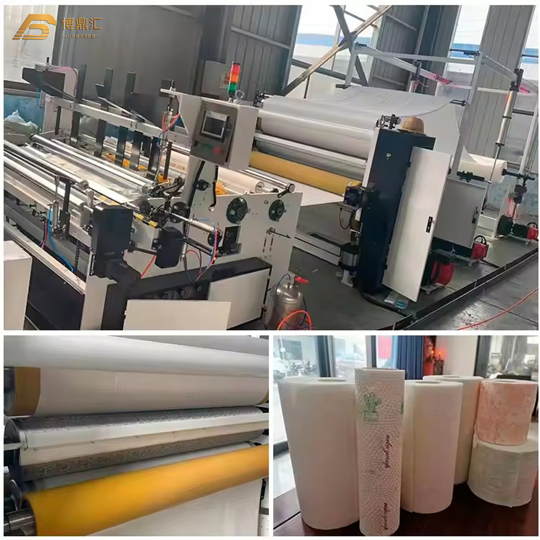 Jumbo Roll Rewinder Toilet Tissue Paper Automatic Making Machine