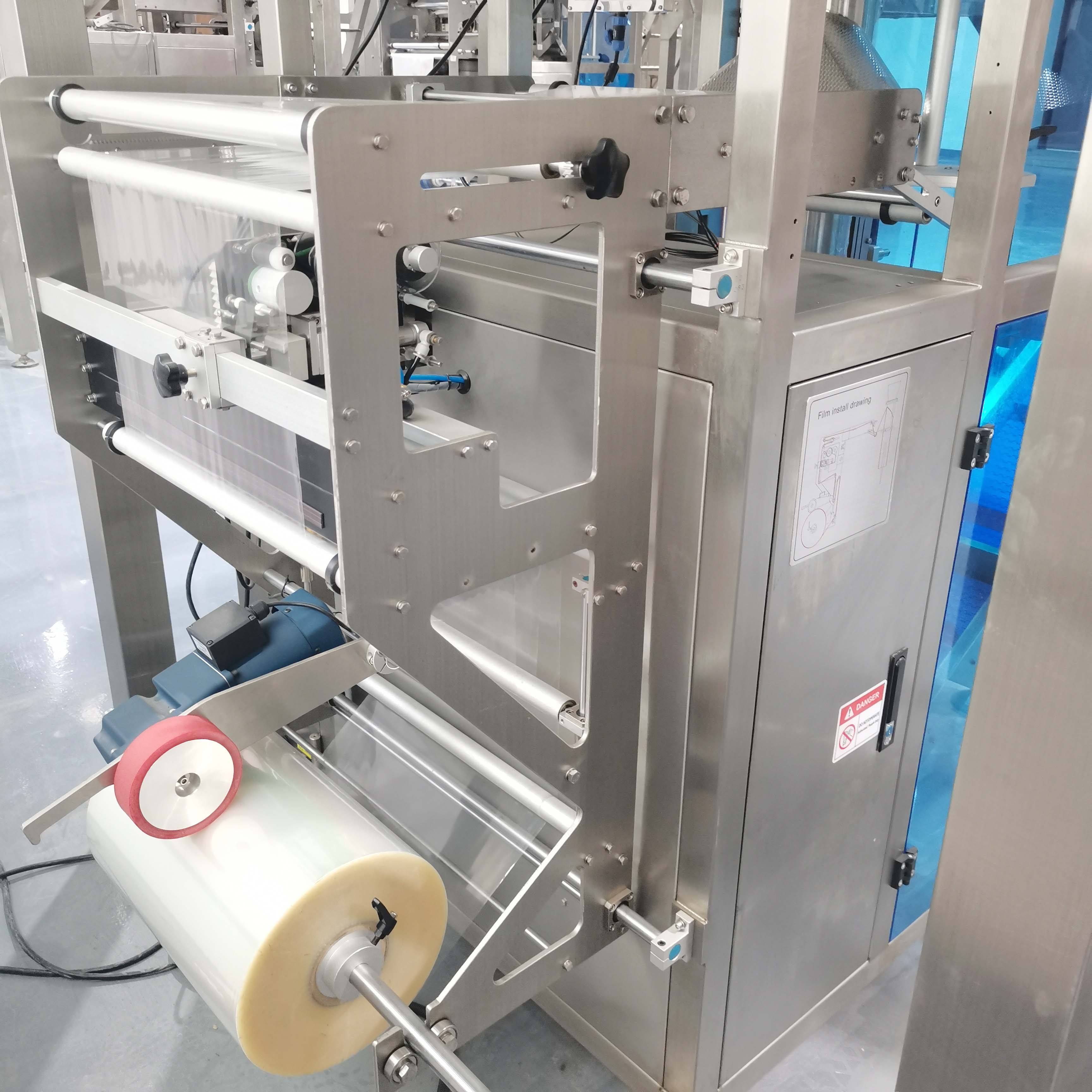 Industry Mulit Head High Speed Vertical Waterproof Food Grade Ice Cube Pouch Weighing Bagging Machine