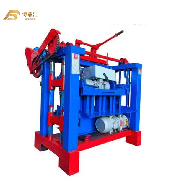 Semi-Automatic Manual Concrete Brick Cement Hollow Block Forming Making Machinery