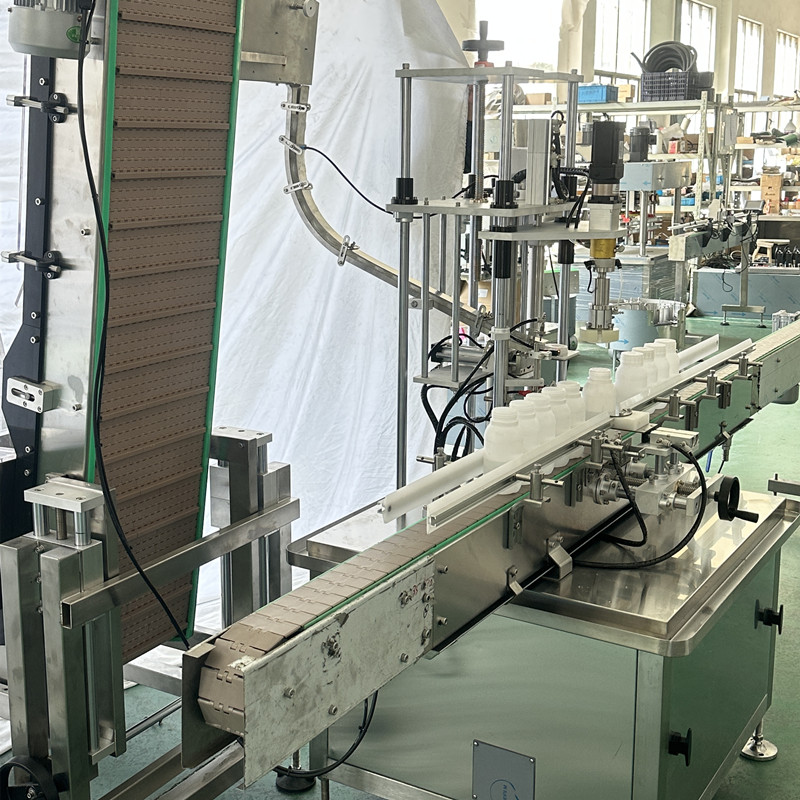 Automatic Servo Motor Single-Head Claw Rotary Bottle Cap Sealing Capping Machine with Cap Feeder