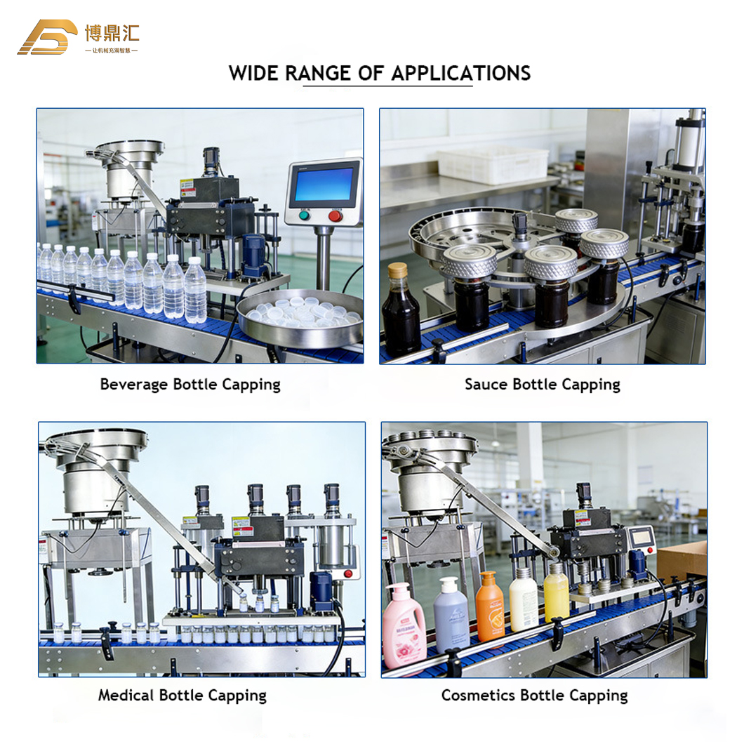 Aluminium Plastic Caps Sealing Alcohol Wine Bottle Can Jar Capping Machine