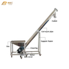 Automatic Sugar Cement Powder Screw Feeder Auger Conveyor Machine with Hopper