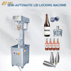 Semi Automatic Metal Aluminum Screw Cap Locking Machine for Glass Wine Sauce Juice Bottle Sealing