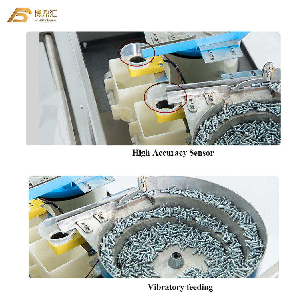 Automatic Hardware Screw Nuts Nails Staples Bolts Gaskets Vertical Counting Packing Machine
