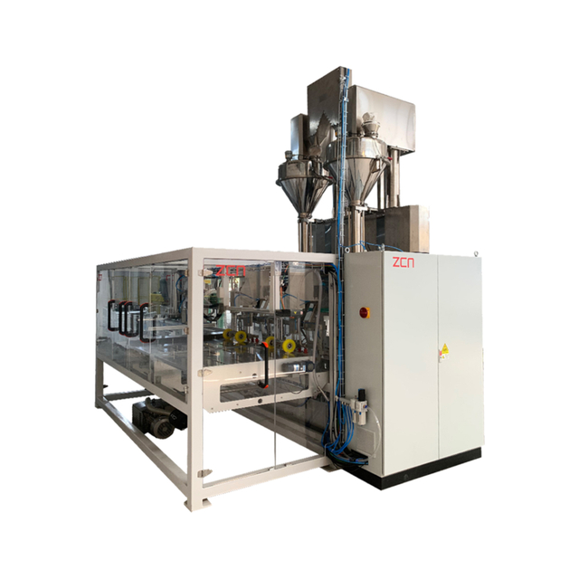 Fully automatic lifting double-station powder packaging machine DC-S25-S2