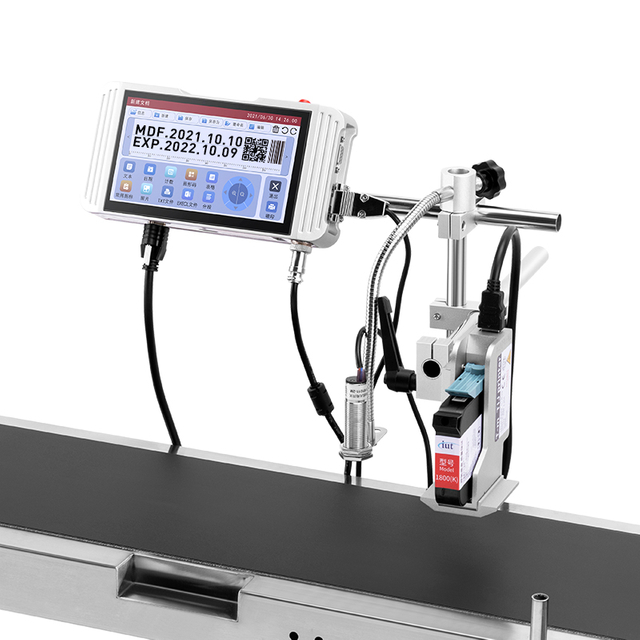 Automatic Batch Code Expiry Date Batch Qr Logo Online Tij Inkjet Printer Coding Machine for Tissue Plastic Bags Carton Packaging