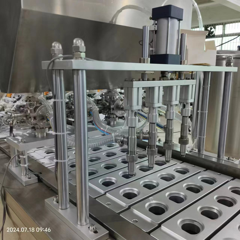 Automatic Liquid Plastic Paper Cup Filling Sealing Machine for Water Yogurt Drink Honey Jelly 