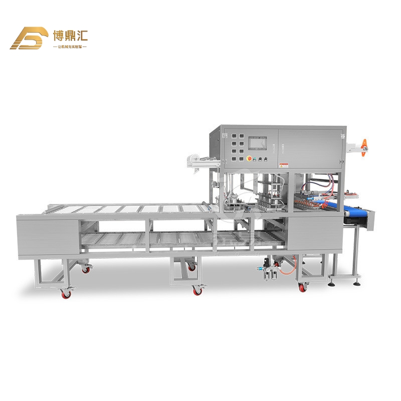 Automatic Continuous Snack Food Popcorn Potato Chips Paper Cup Bowl Filling Sealing Machine for Beverage Juice Milk Yogurt 