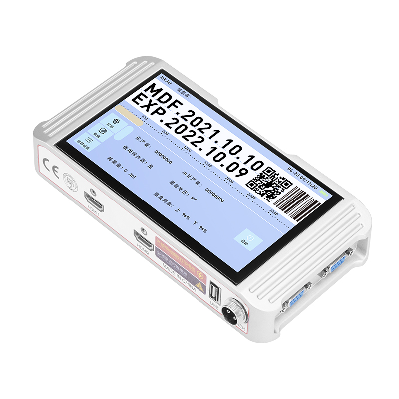 Touch Screen Online Text Qr Code Barcode Logo Marking Tij Thermal Inkjet Printer with Ink Cartridges