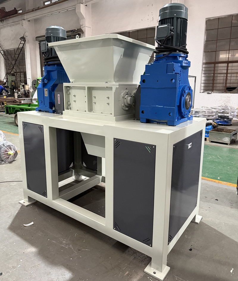 Industrial Double Shaft Shredder Crusher Machine for Waste Recycling Plastic Bottle Rubber PCB Cardboard