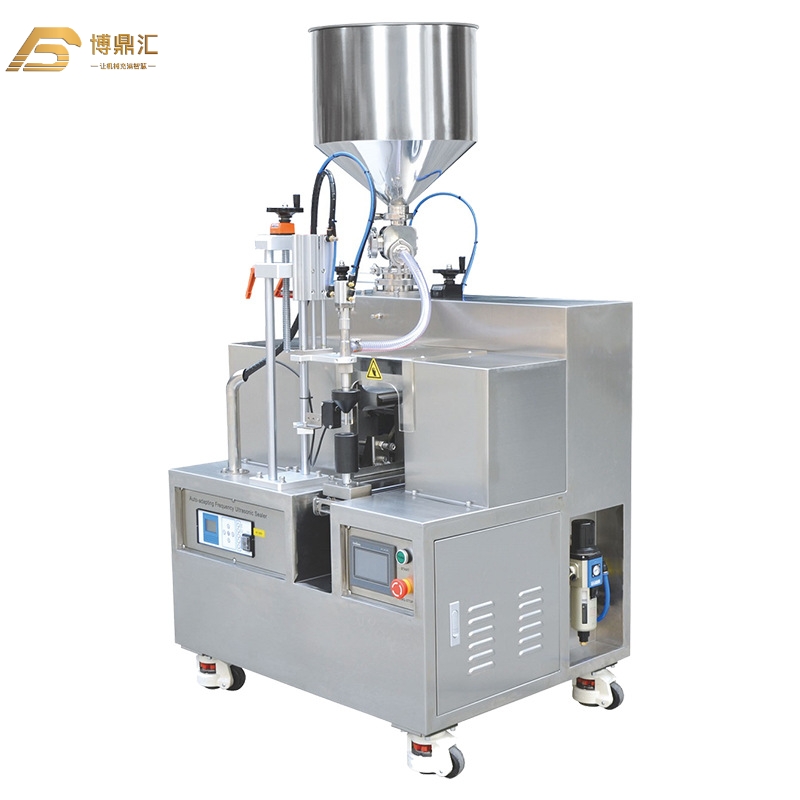 Semi-automatic Ultrasonic Plastic Hose Aluminum Tube Filling Sealing Machine for Toothpaste Isolation Cream Facial Cleanser 
