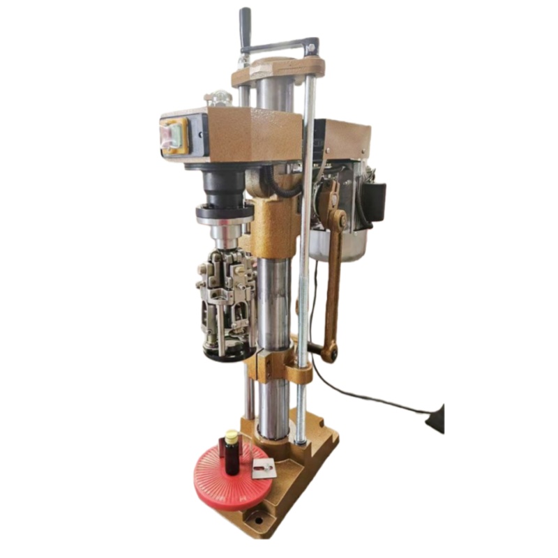 semi-automatic aluminum cap wine Liquid medicine Whiskey Cocktail screw capping machine