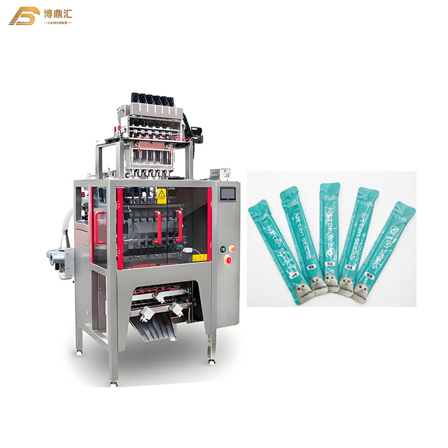 Fast VFFS 6 Lanes Vertical Ketchup Butter Salad Dressing Packaging Machine