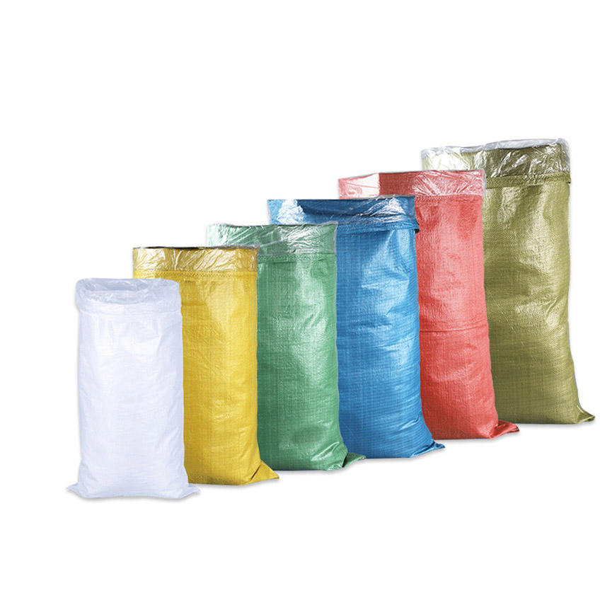 Wholesale Customize Color 25kg 50kg Polypropylene PP Woven Bags for Rice Flour Nuts Crops Corn Sugar