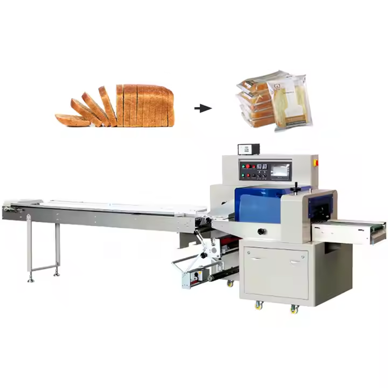 Automatic Horizontal Film Feeding Device Mooncake Catfish Jerky Instant Noodle Bread Flow Packaging Equipment Machine