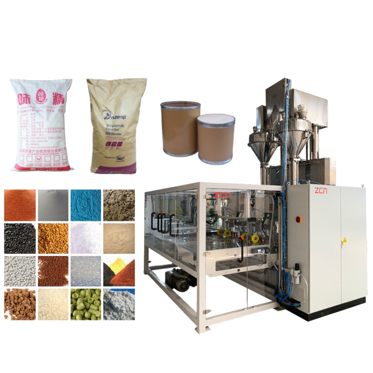 Fully automatic lifting double-station powder packaging machine DC-S25-S2