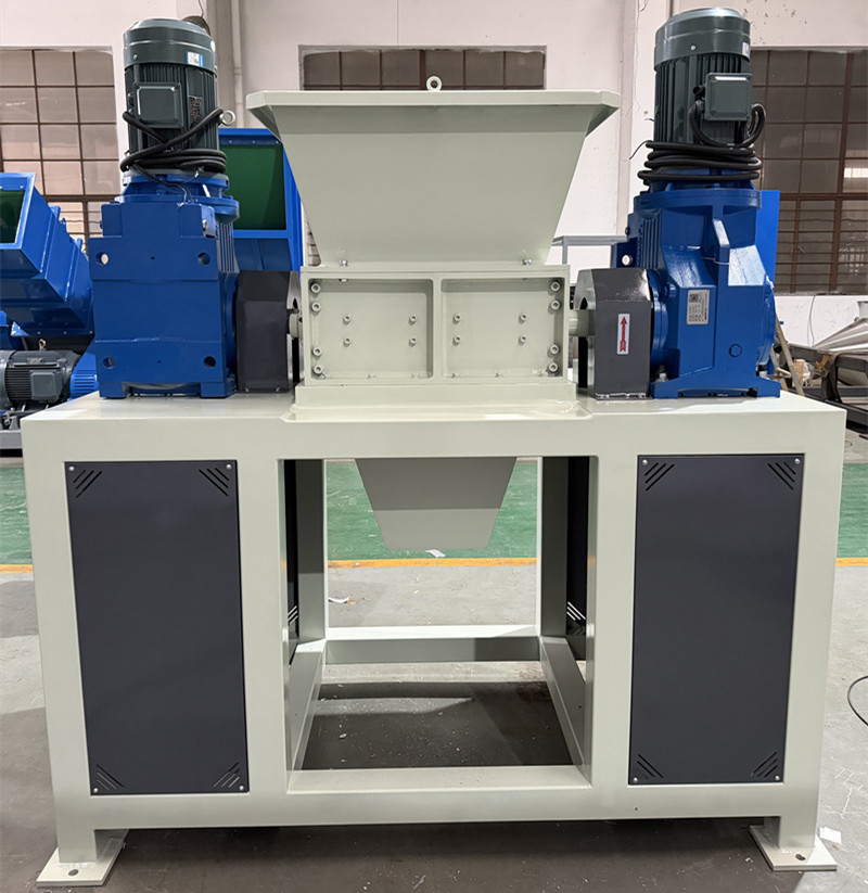 Industrial Double Shaft Shredder Crusher Machine for Waste Recycling Plastic Bottle Rubber PCB Cardboard