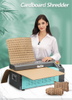 Waste Paper Boxes Carton Recycling Cutting Corrugated Paper Cardboard Shredding Machine