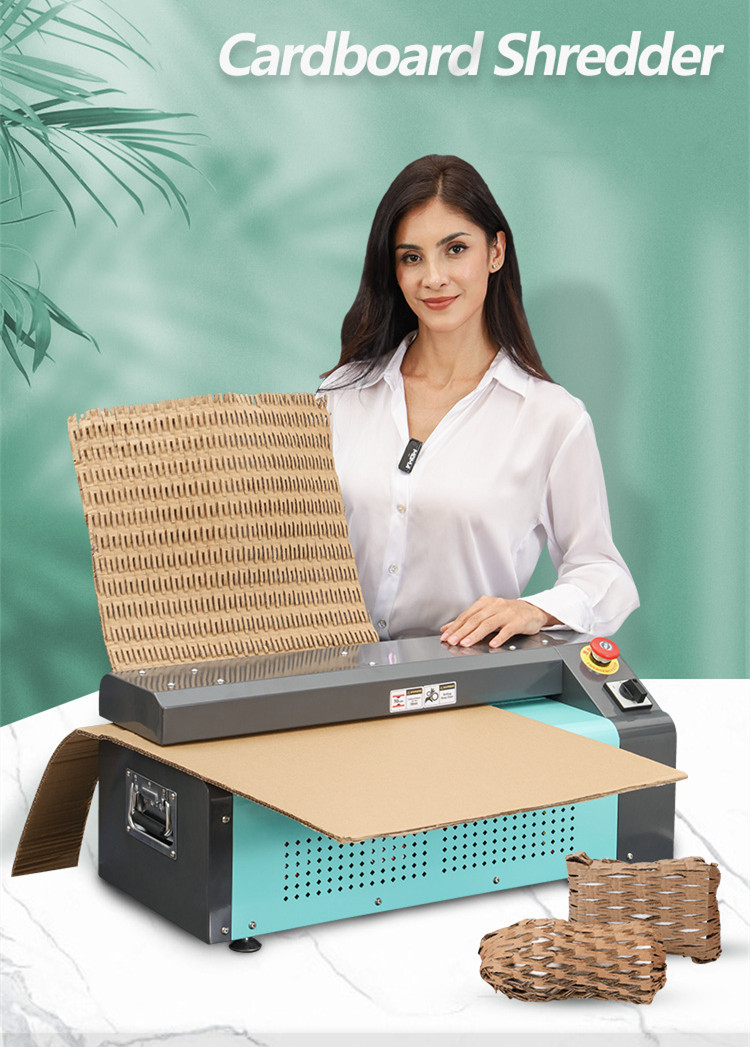 Waste Paper Boxes Carton Recycling Cutting Corrugated Paper Cardboard Shredding Machine