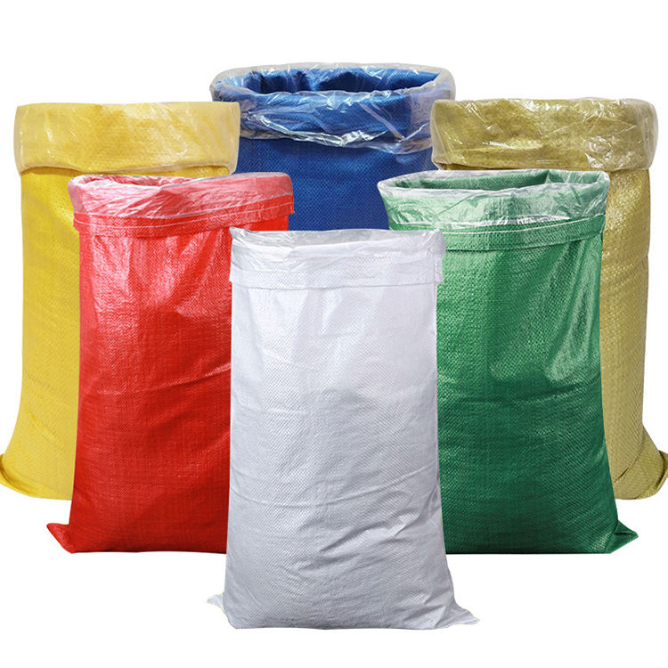 Wholesale Customize Color 25kg 50kg Polypropylene PP Woven Bags for Rice Flour Nuts Crops Corn Sugar