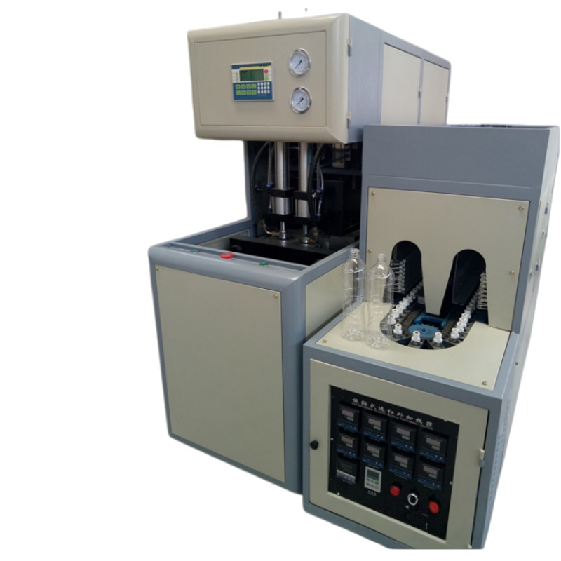 Semi-automatic beverage milk medicinal liquid bottle blow modling machine 